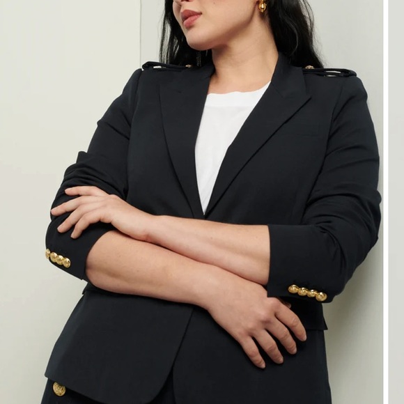 NEW DEREK LAM Arthur Single Breasted Jacket - Midnight Size: 6 - Picture 4 of 9